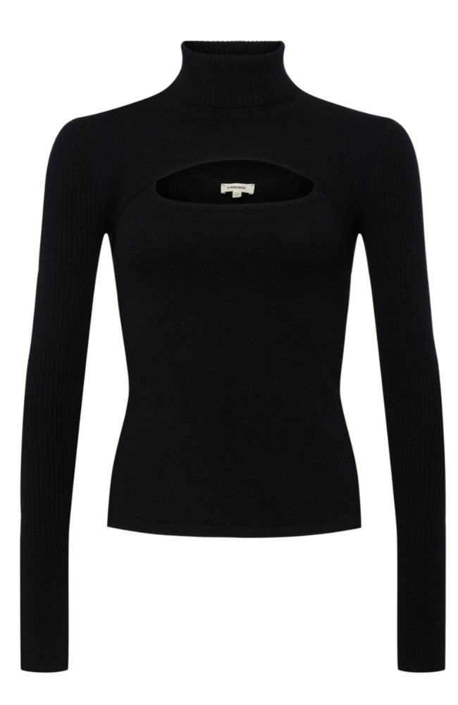 EMBER KNIT TOP in BLACK-L&#39; AGENCE-FLOW by nicole