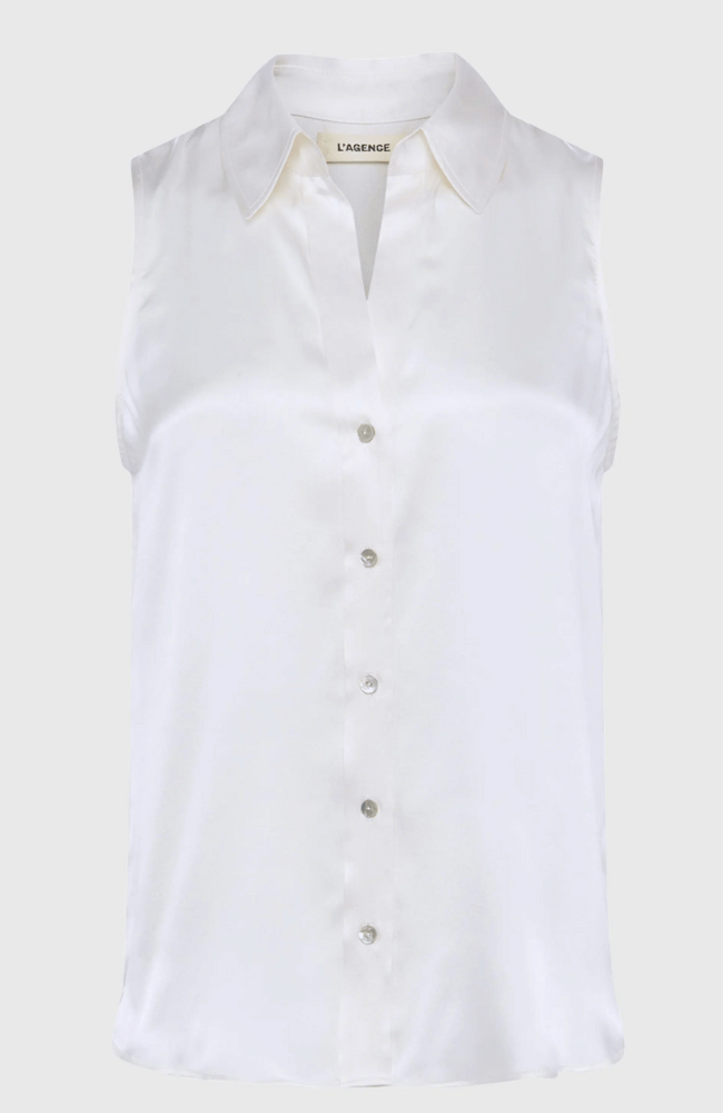 EMMY BLOUSE - IVORY-L&#39; AGENCE-FLOW by nicole