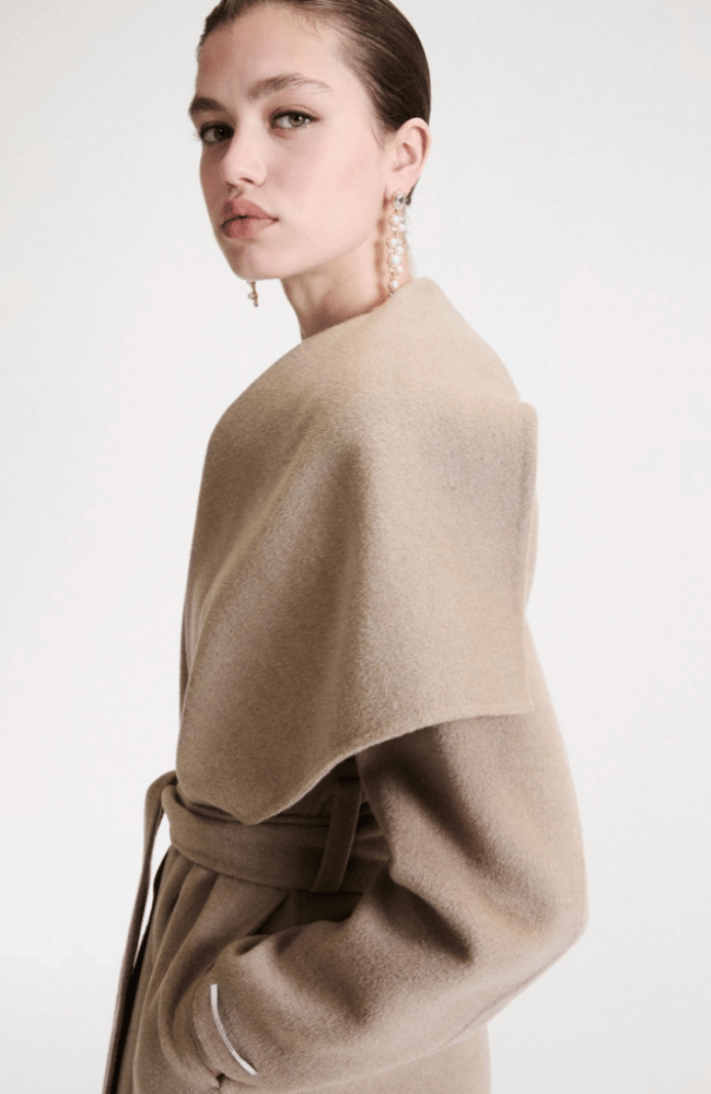 MLLTENENTE PURE WOOL COAT in TURTLEDOVE