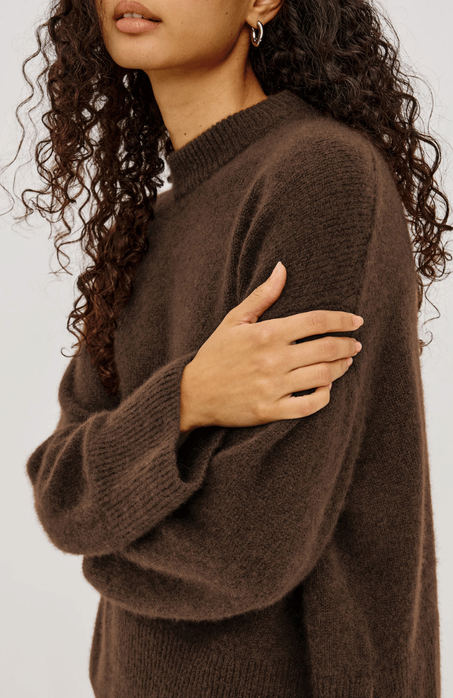 MIRANDA SWEATER in CHOCOLATE