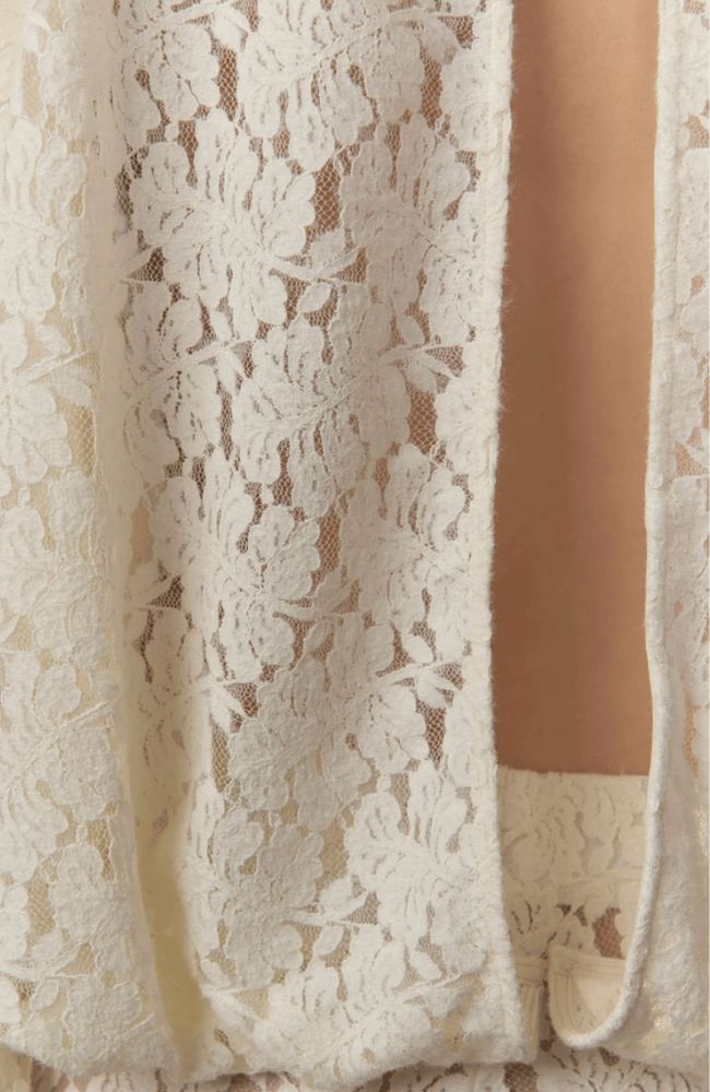 CATERINA LACE BLOUSE in OFF WHITE