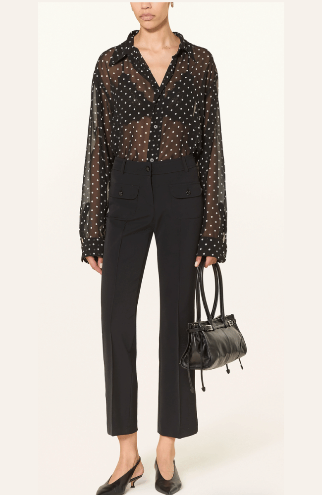 FARAH PATCH POCKET PANT  in BLACK