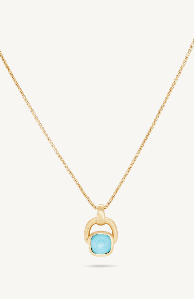 MONTEREY PENDANT NECKLACE in IRIDESCENT TURQUOISE-DEAN DAVIDSON-FLOW BY NICOLE CANADA