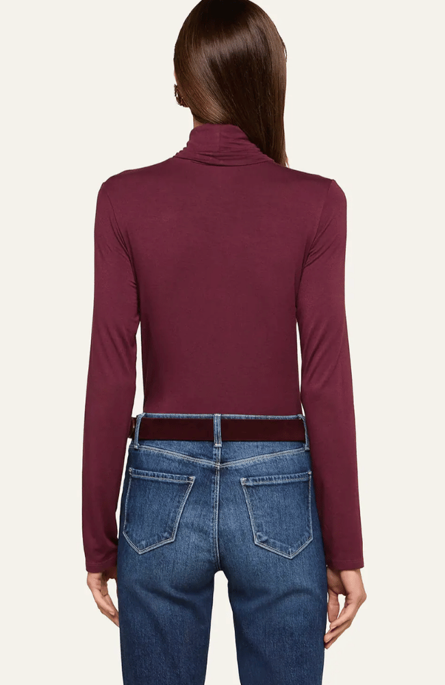 LANI TURTLENECK in DEEP SANGRIA