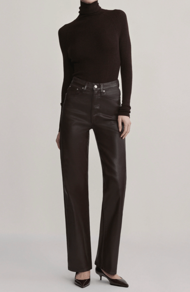 KARMINE REFINED WIDE LEG in BRAMBLE COATED