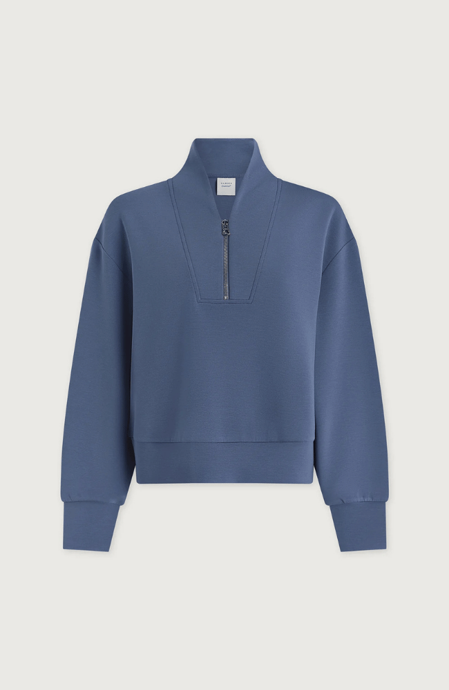 DAVIDSON SWEAT in BIJOU BLUE-Varley-FLOW BY NICOLE CANADA