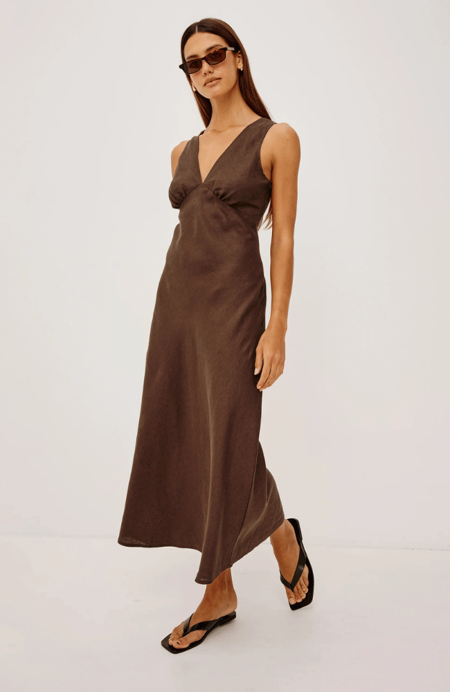 AVAINNA DRESS in ESPRESSO