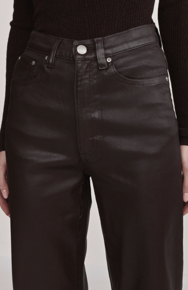KARMINE REFINED WIDE LEG in BRAMBLE COATED
