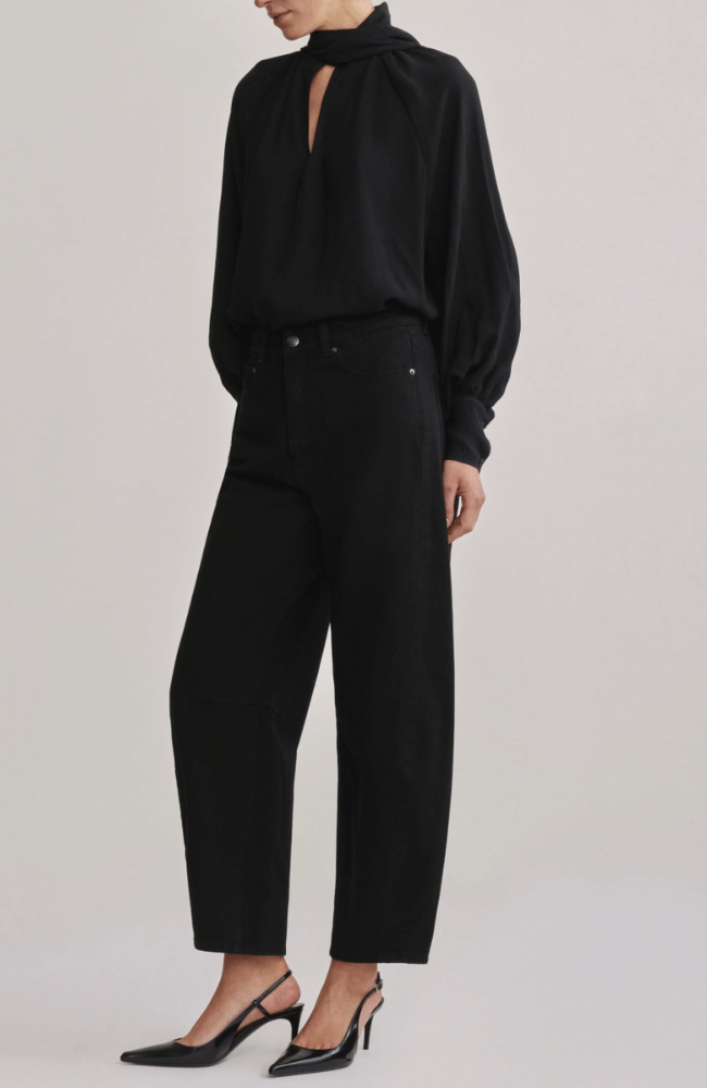 SYLVIA SHIRT in BLACK