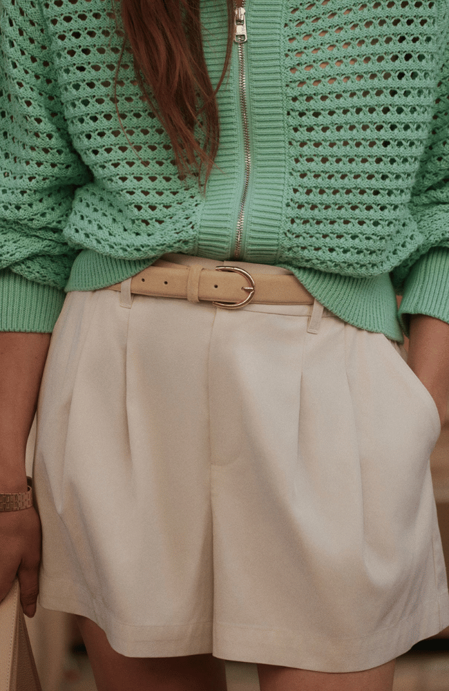 TANSY WOVEN SHORT in IVORY-Varley-FLOW BY NICOLE CANADA