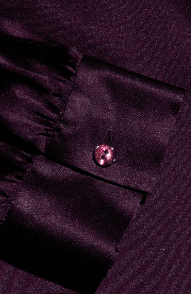 BIANCA SILK BLOUSE in DARK PLUM