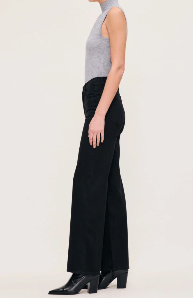 HEPBURN WIDE LEG JEAN in BLACK