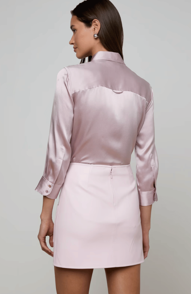 DANI SILK BLOUSE in ICY LILAC-L'AGENCE-FLOW BY NICOLE CANADA