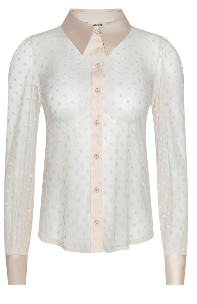 SOPHIE BLOUSE in ECRU-L'AGENCE-FLOW BY NICOLE CANADA