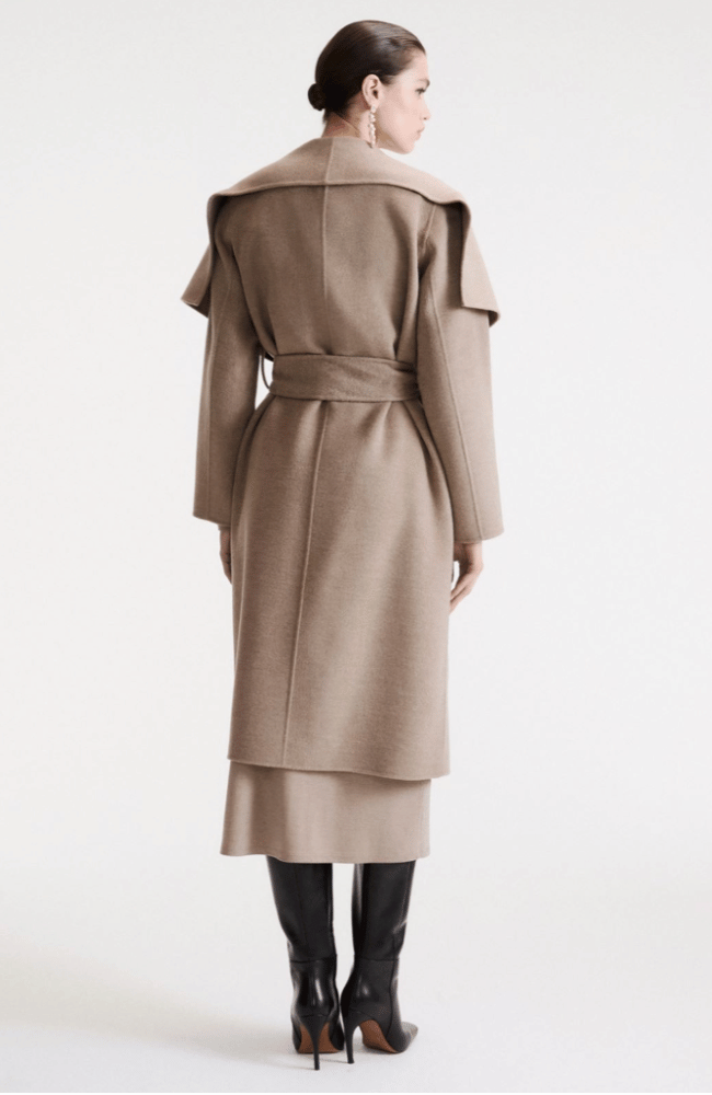 MLLTENENTE PURE WOOL COAT in TURTLEDOVE