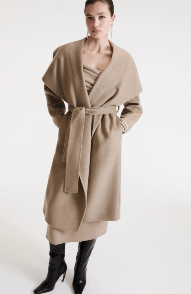 MLLTENENTE PURE WOOL COAT in TURTLEDOVE