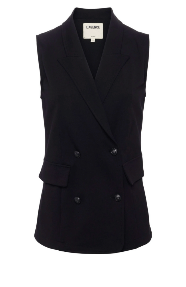 ALDORA VEST in BLACK-L'AGENCE-FLOW by nicole