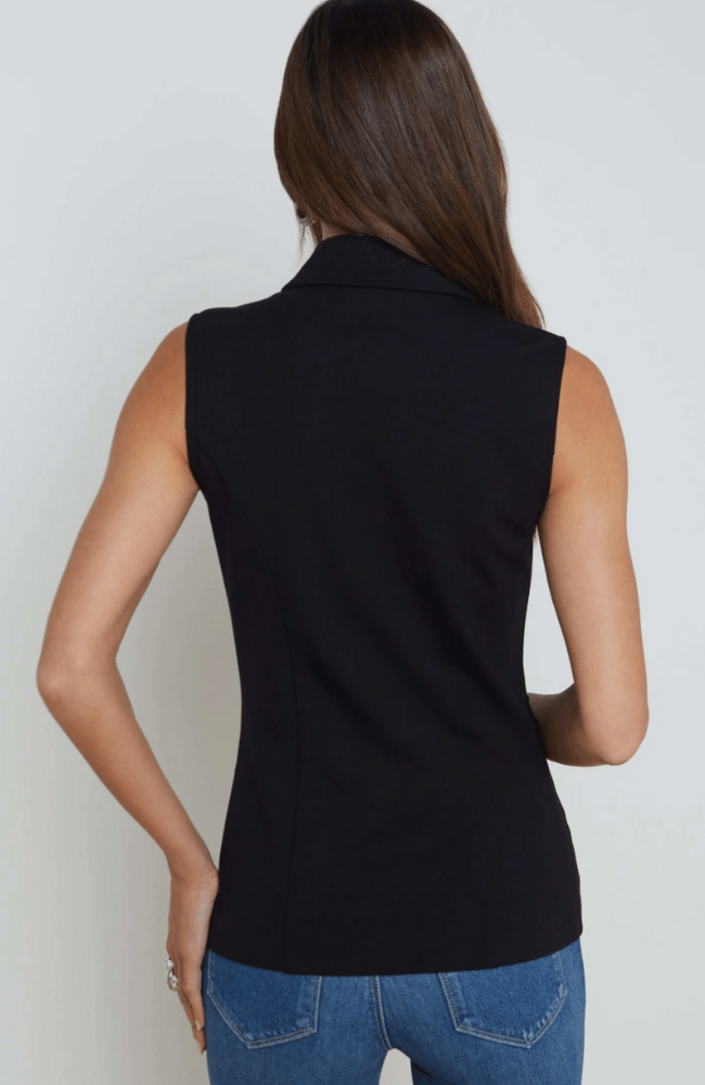 ALDORA VEST in BLACK-L&#39;AGENCE-FLOW by nicole