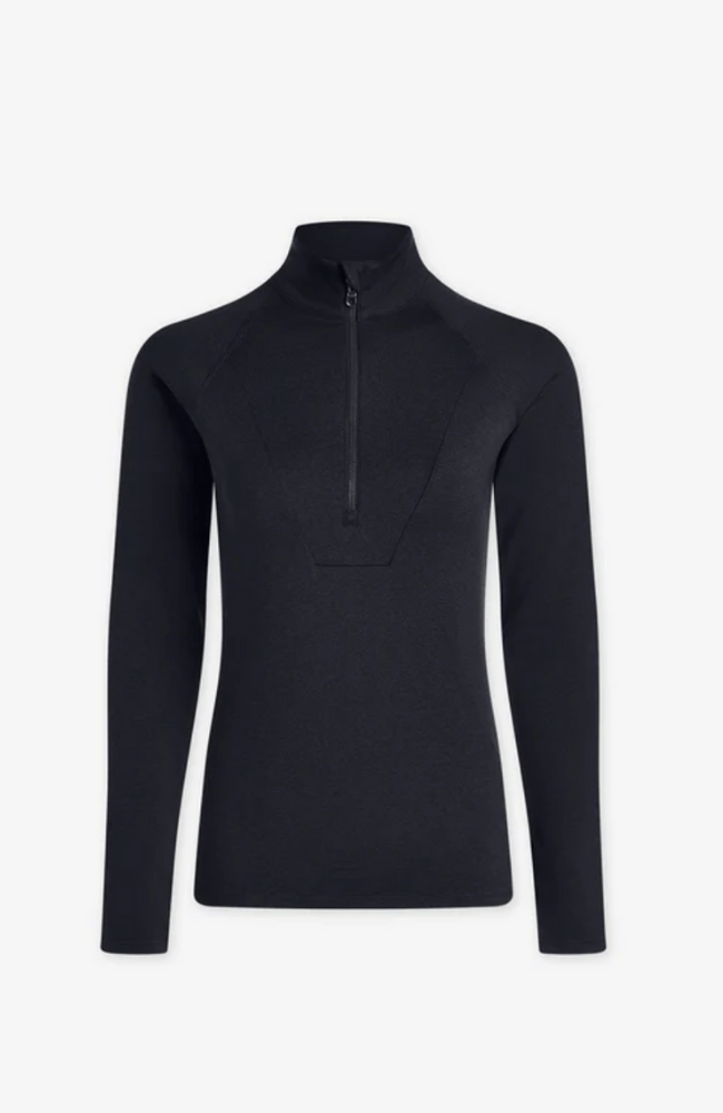 ALWAYS WARM HALF-ZIP BASE LAYER - BLACK MARL-Varley-FLOW by nicole