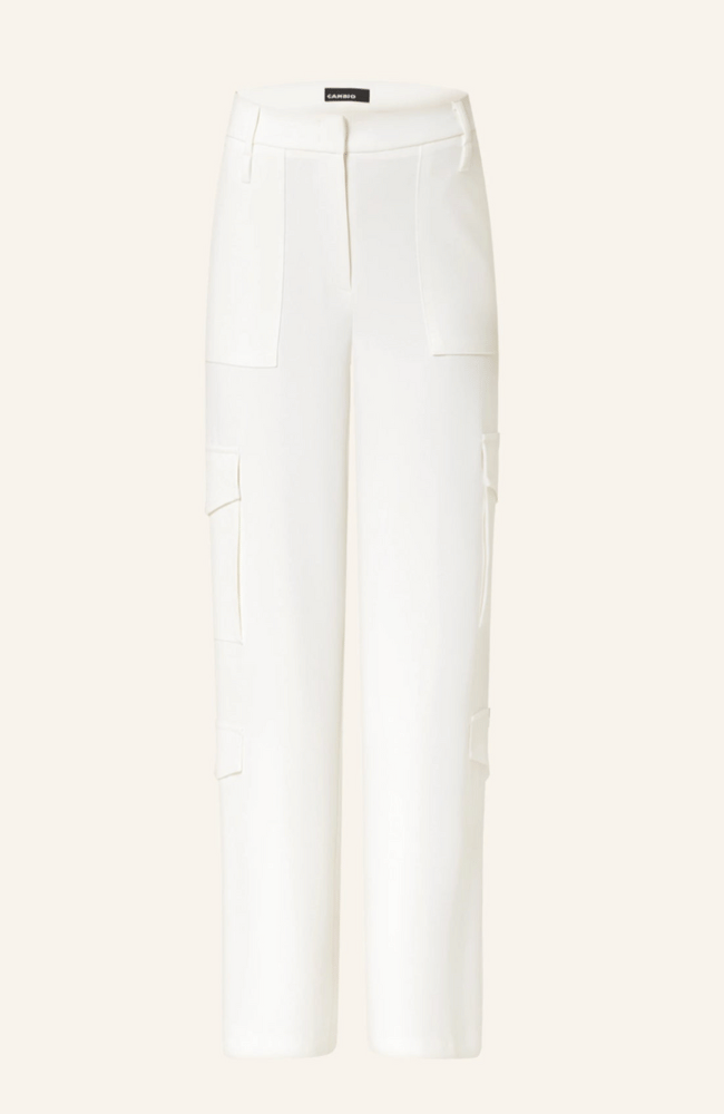 AMELIE CARGO UTILITY PANT in OFF WHITE-CAMBIO-FLOW by nicole