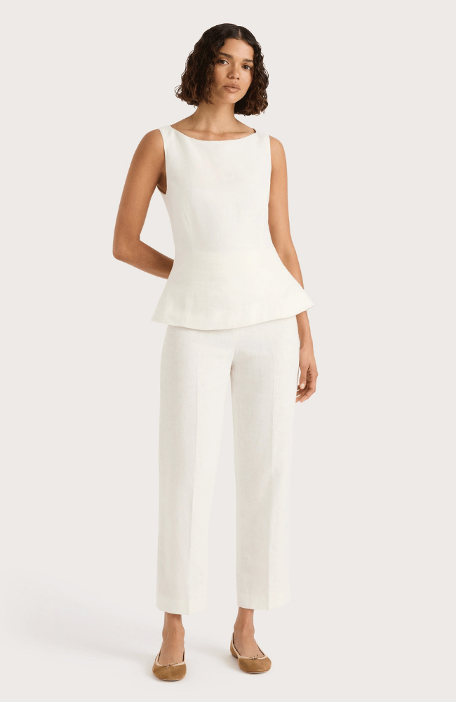 ANA TOP WHITE-FAITHFULL THE BRAND-FLOW by nicole