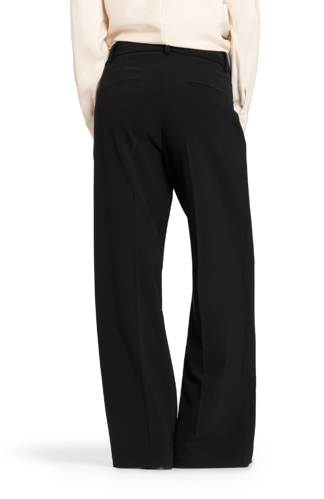 ANAIS WRAP FRONT PANT in BLACK-CAMBIO-FLOW by nicole