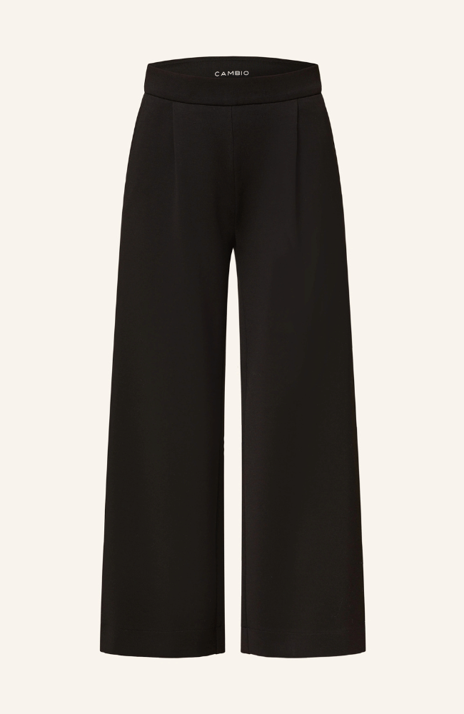 ARINA CROPPED PANT in BLACK-CAMBIO-FLOW by nicole