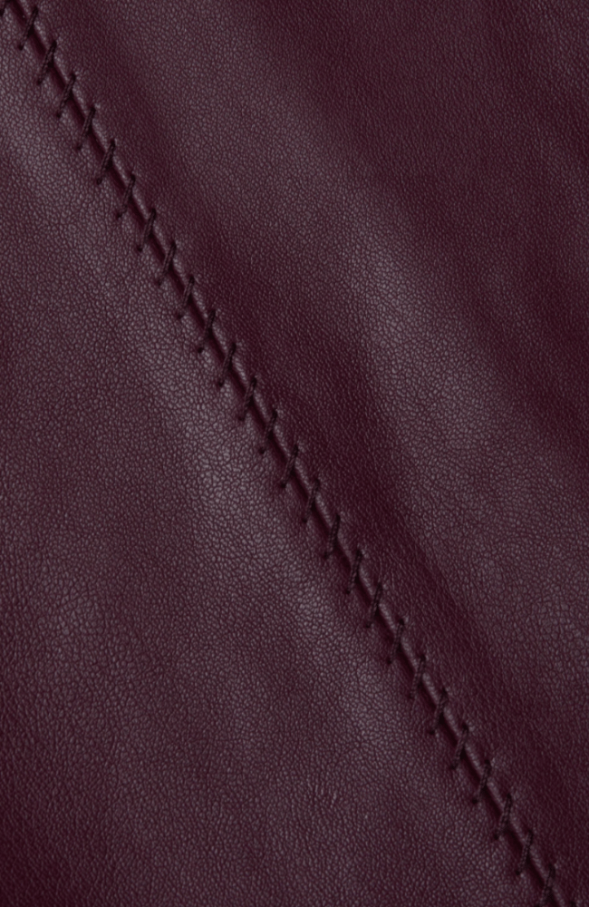 ARLETTE VEGAN LEATHER MIDI SKIRT in DARK PORT-L&#39;AGENCE-FLOW by nicole
