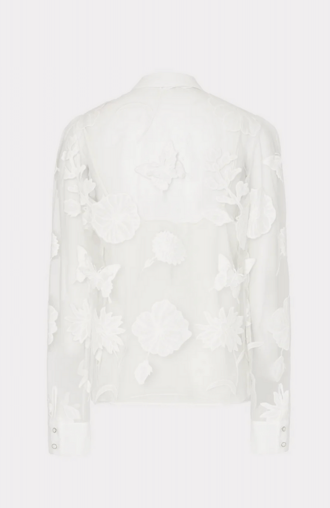 ASHLEY 3D BUTTERFLY EMBROIDERY BLOUSE-MILLY-FLOW by nicole