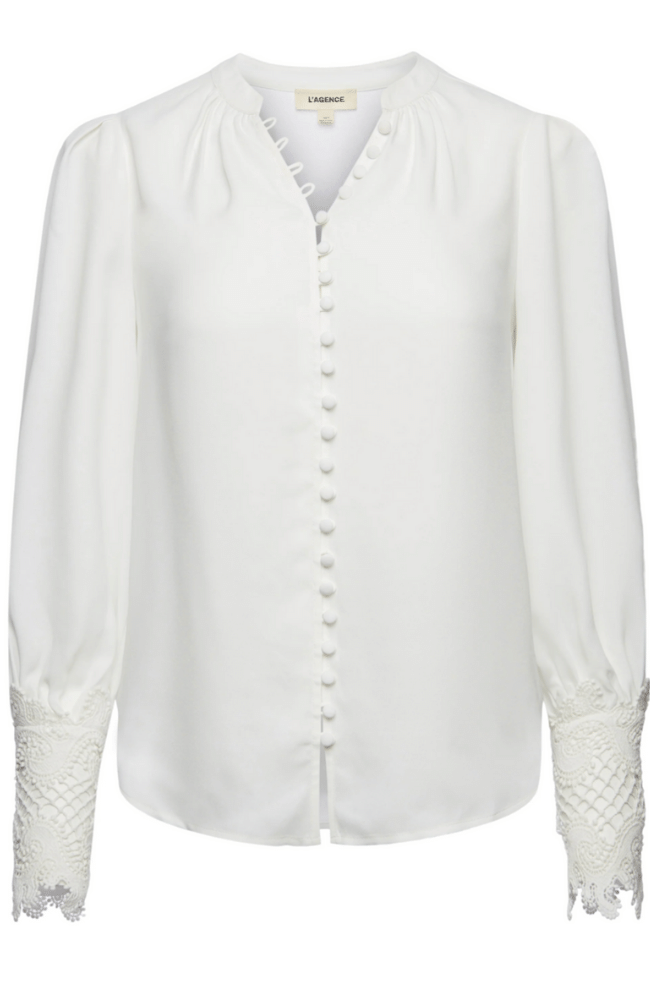 AVA BLOUSE - IVORY-L&#39; AGENCE-FLOW by nicole