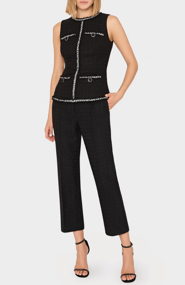 BETSY BOUCLE PANT in BLACK-MILLY-FLOW by nicole