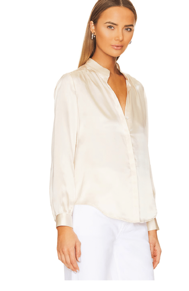 BIANCA BLOUSE in PEARL - L'AGENCE