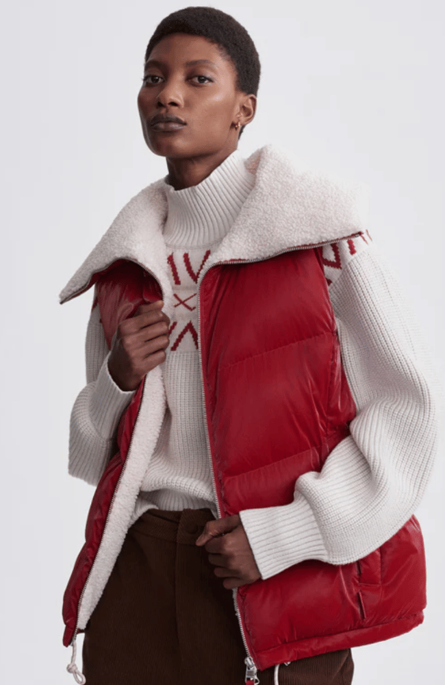 BROCK PUFFER GILET  RED-Varley-FLOW by nicole