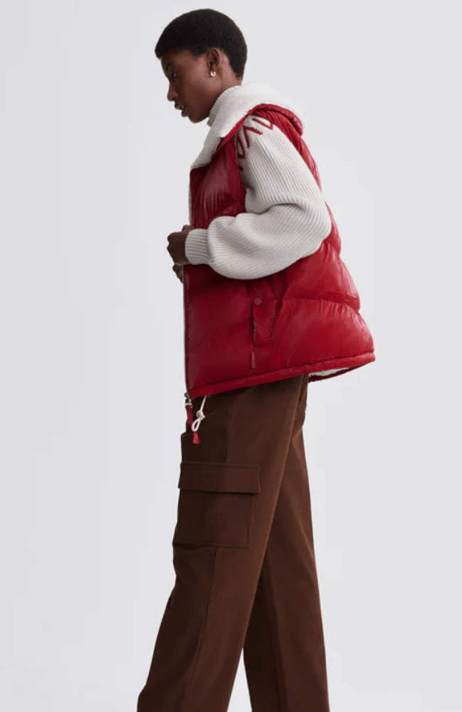 BROCK PUFFER GILET  RED-Varley-FLOW by nicole