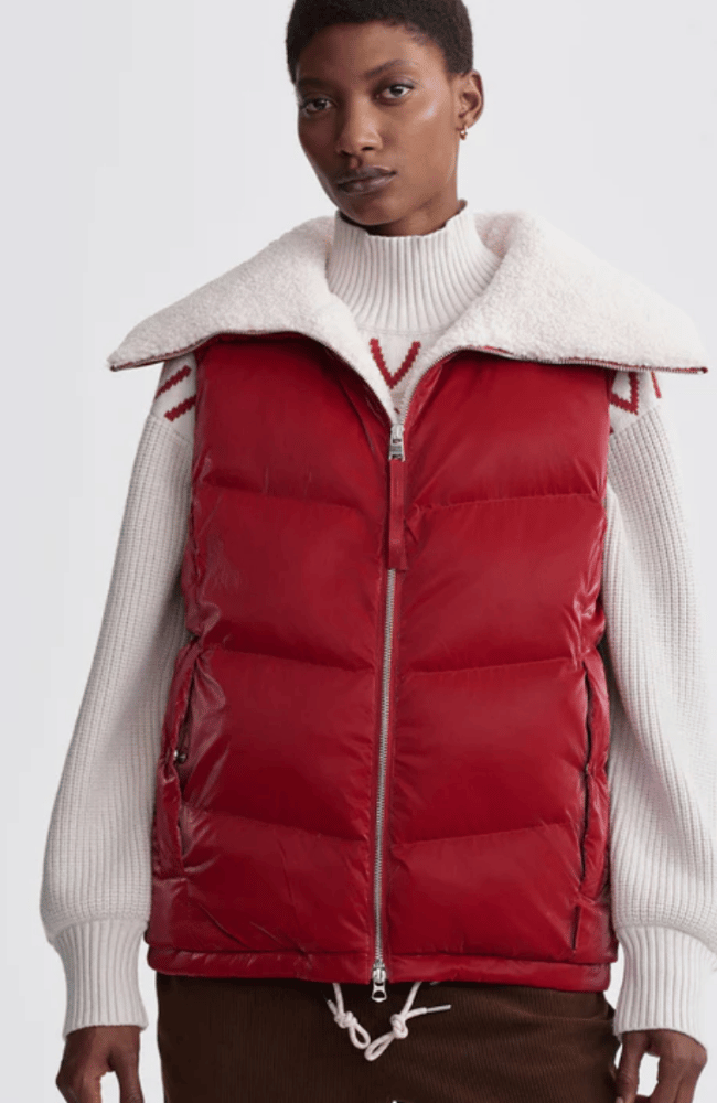 BROCK PUFFER GILET  RED-Varley-FLOW by nicole