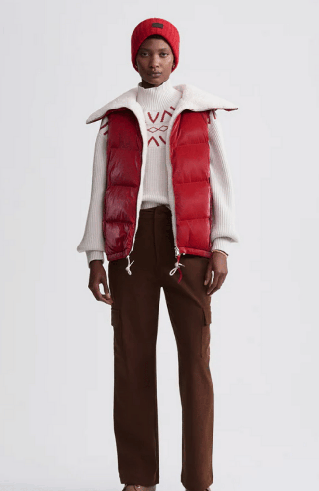 BROCK PUFFER GILET  RED-Varley-FLOW by nicole