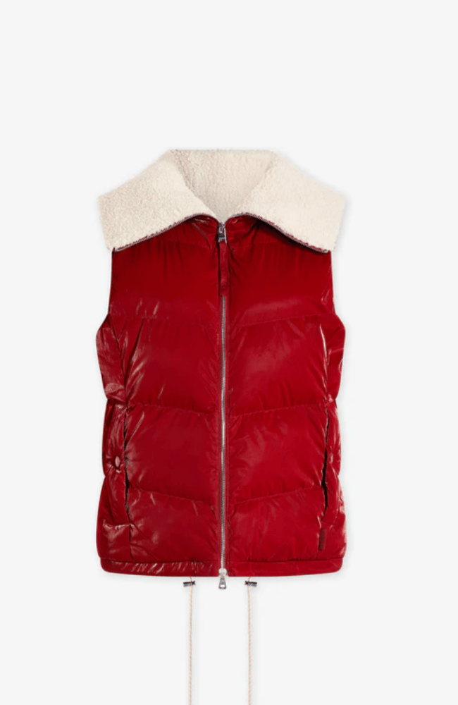 BROCK PUFFER GILET  RED-Varley-FLOW by nicole