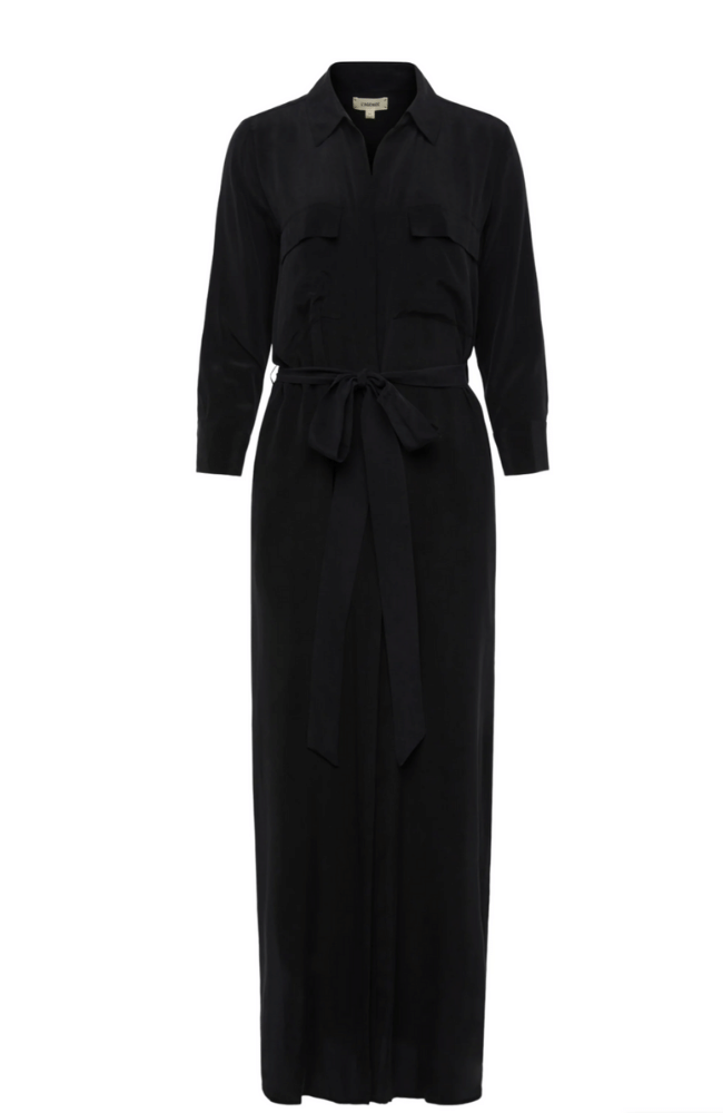 CAMERON SHIRT DRESS - BLACK-L&#39; AGENCE-FLOW by nicole
