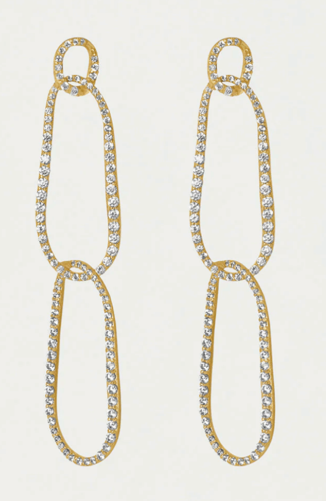 CAMILLE STATEMENT DROP EARRINGS-DEAN DAVIDSON-FLOW by nicole