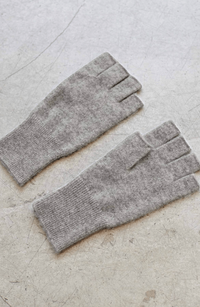 Cashmere Fingerless Gloves Womens