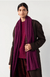 CASHMERE TRAVEL WRAP - MIDNIGHT PLUM-WHITE + WARREN-FLOW by nicole