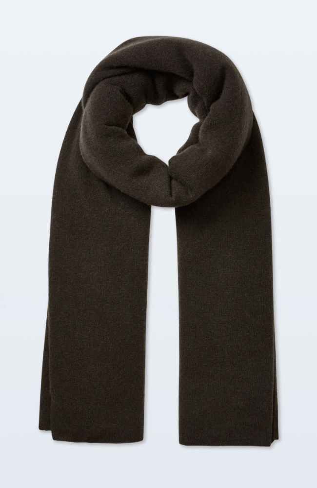 CASHMERE TRAVEL WRAP in DARK UMBER-WHITE and WARREN-FLOW by nicole
