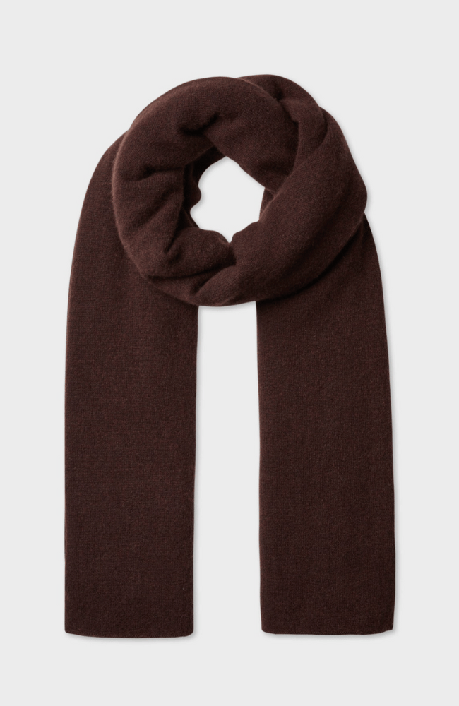 CASHMERE TRAVEL WRAP in ESPRESSO-WHITE + WARREN-FLOW by nicole