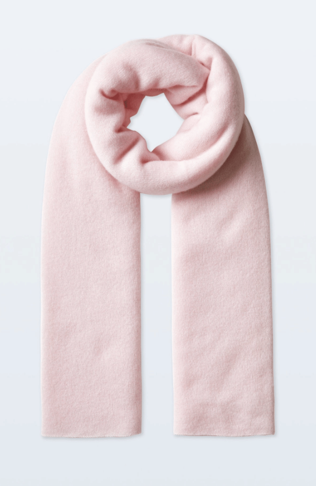 CASHMERE TRAVEL WRAP in PINK SAND-WHITE and WARREN-FLOW by nicole
