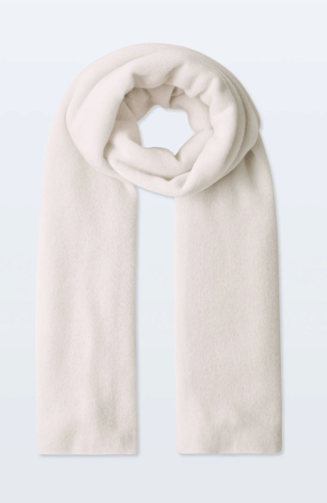 CASHMERE TRAVEL WRAP in SOFT WHITE-WHITE and WARREN-FLOW by nicole