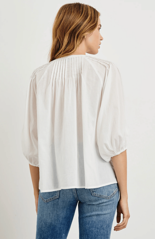 CASSAT TOP in WHITE-RAILS-FLOW by nicole