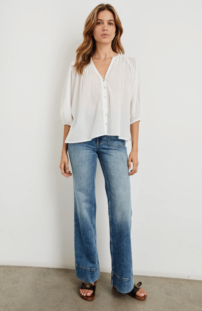 CASSAT TOP in WHITE-RAILS-FLOW by nicole
