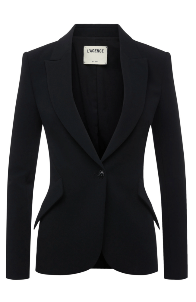 CHAMBERLAIN BLAZER in BLACK-L'AGENCE-FLOW by nicole
