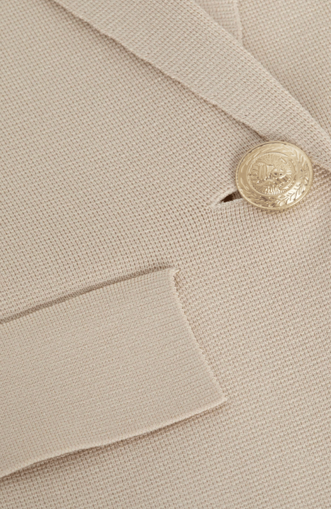 CHAMBERLAIN KNIT BLAZER in IVORY-L&#39;AGENCE-FLOW by nicole