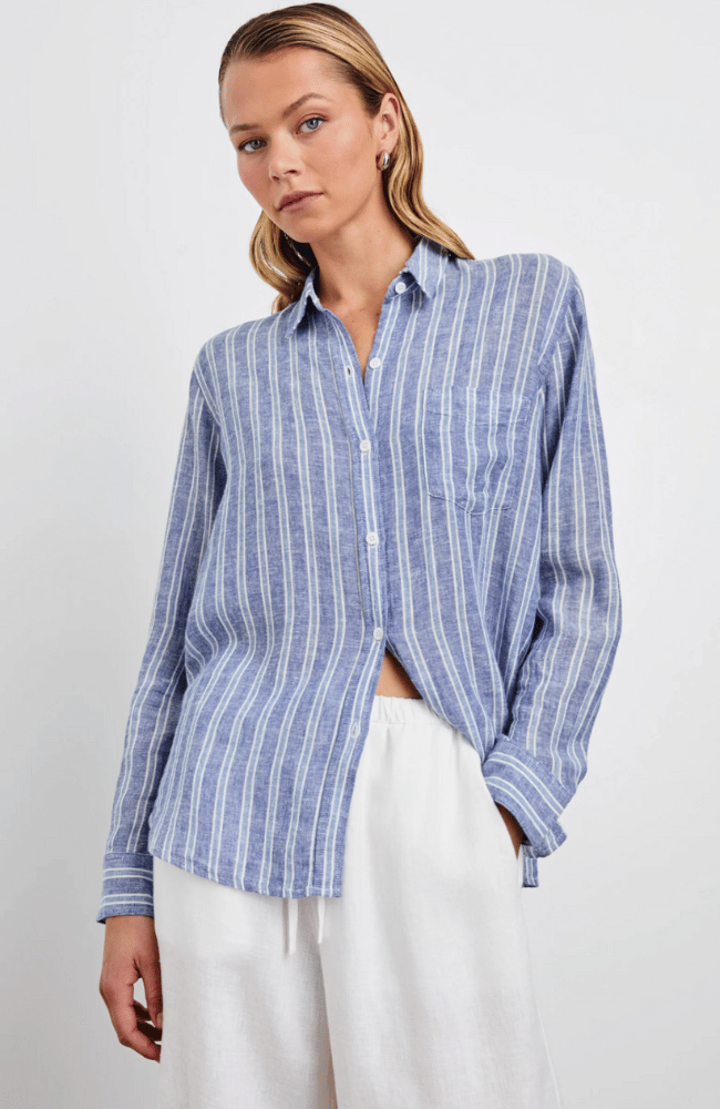 CHARLI LINEN - LAKE VIEW STRIPE-RAILS-FLOW by nicole